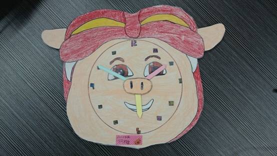 黄广小学第三届数学月活动(四):巧手做钟面