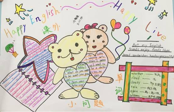 my last weekend 英语手抄报